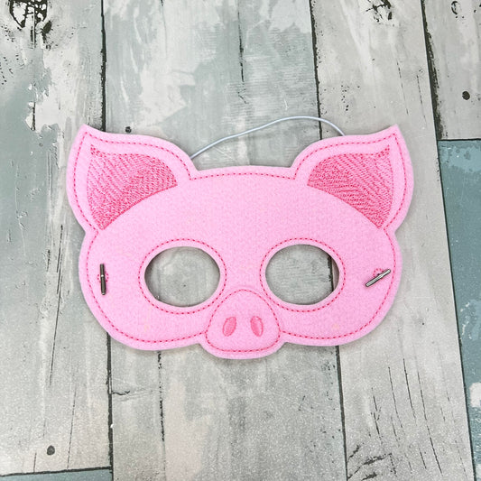 Pig Felt Play Mask