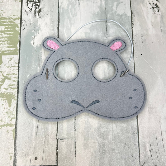 Hippo Bear Felt Play Mask