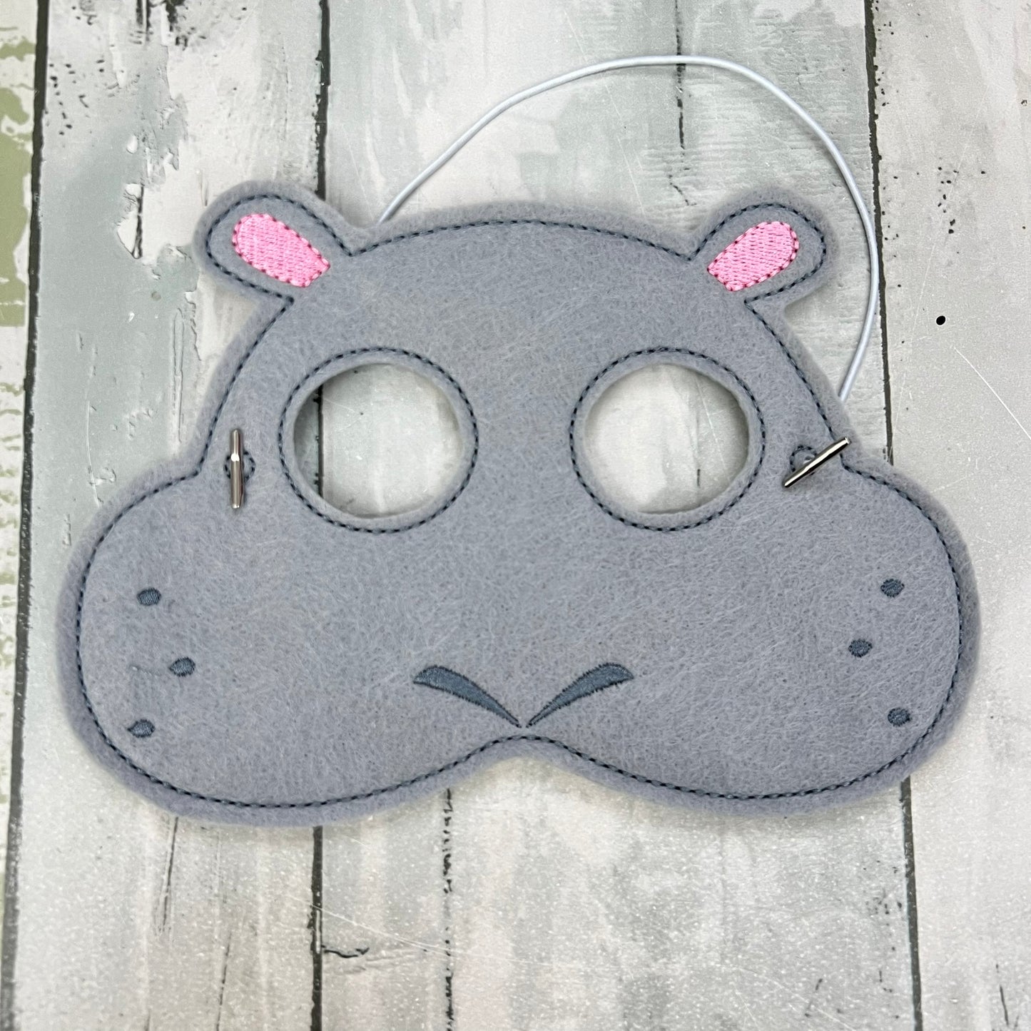 Hippo Bear Felt Play Mask