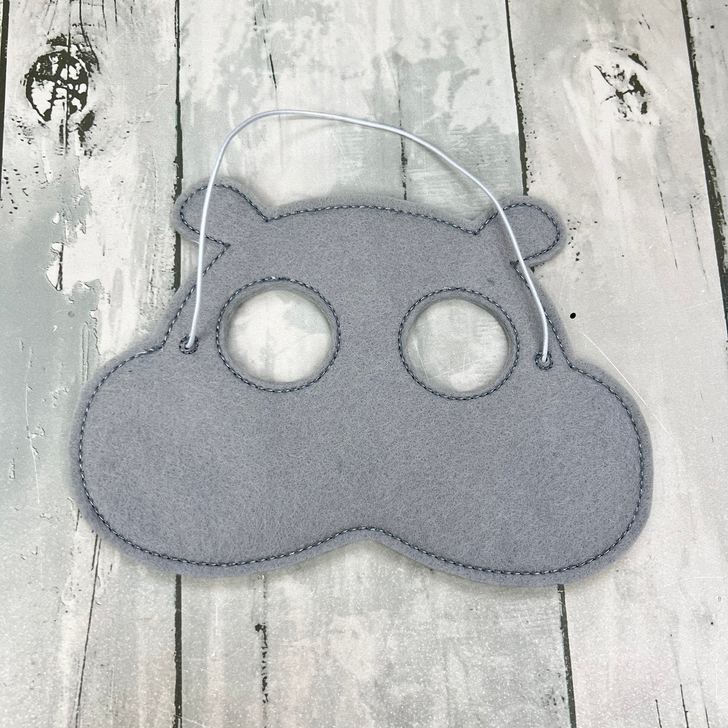 Hippo Bear Felt Play Mask