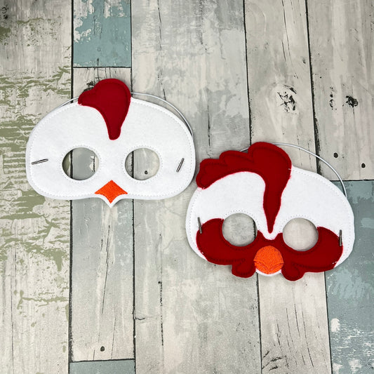 Chicken & Rooster Felt Play Mask