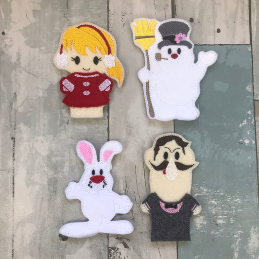 Wintertime Friends Felt Finger Puppets