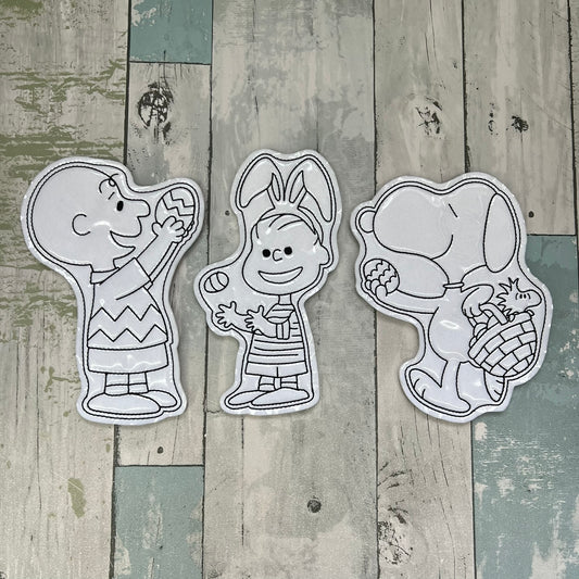 Block Head Colouring Dolls