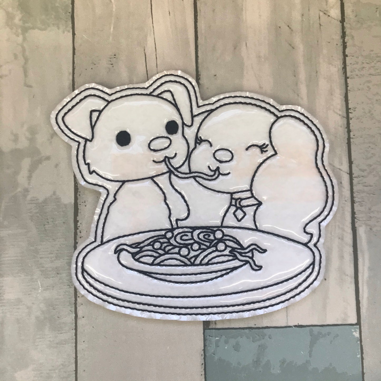 Valentines Story Colouring Dolls