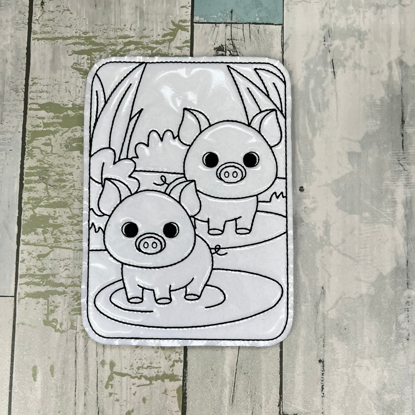 Farm Pages Colouring Dolls