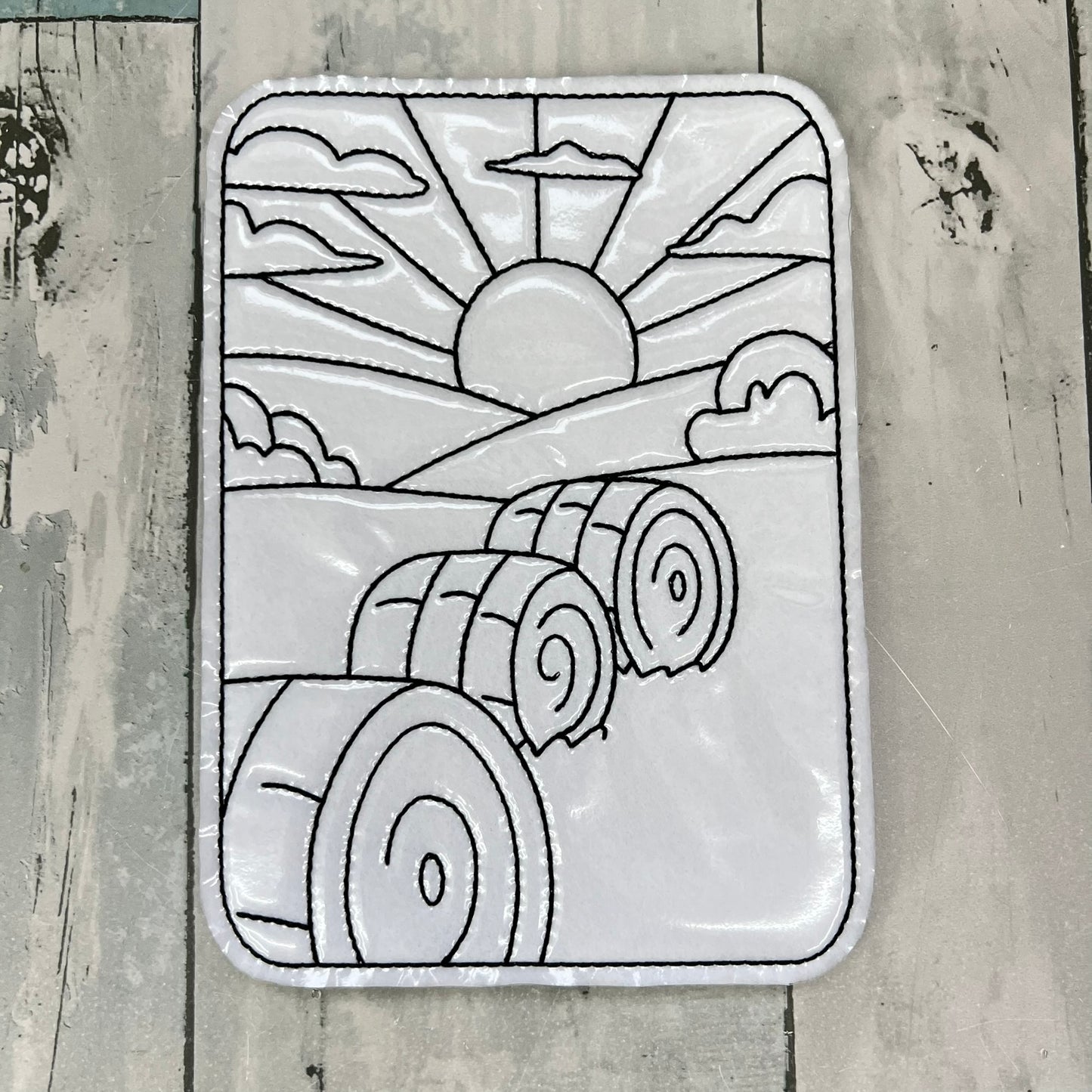 Farm Pages Colouring Dolls