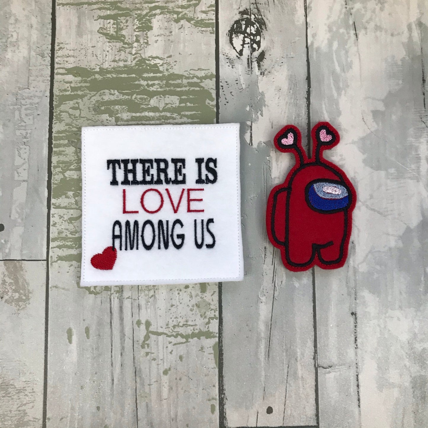 There Is Love Among Us Felt Finger Puppet with Pouch