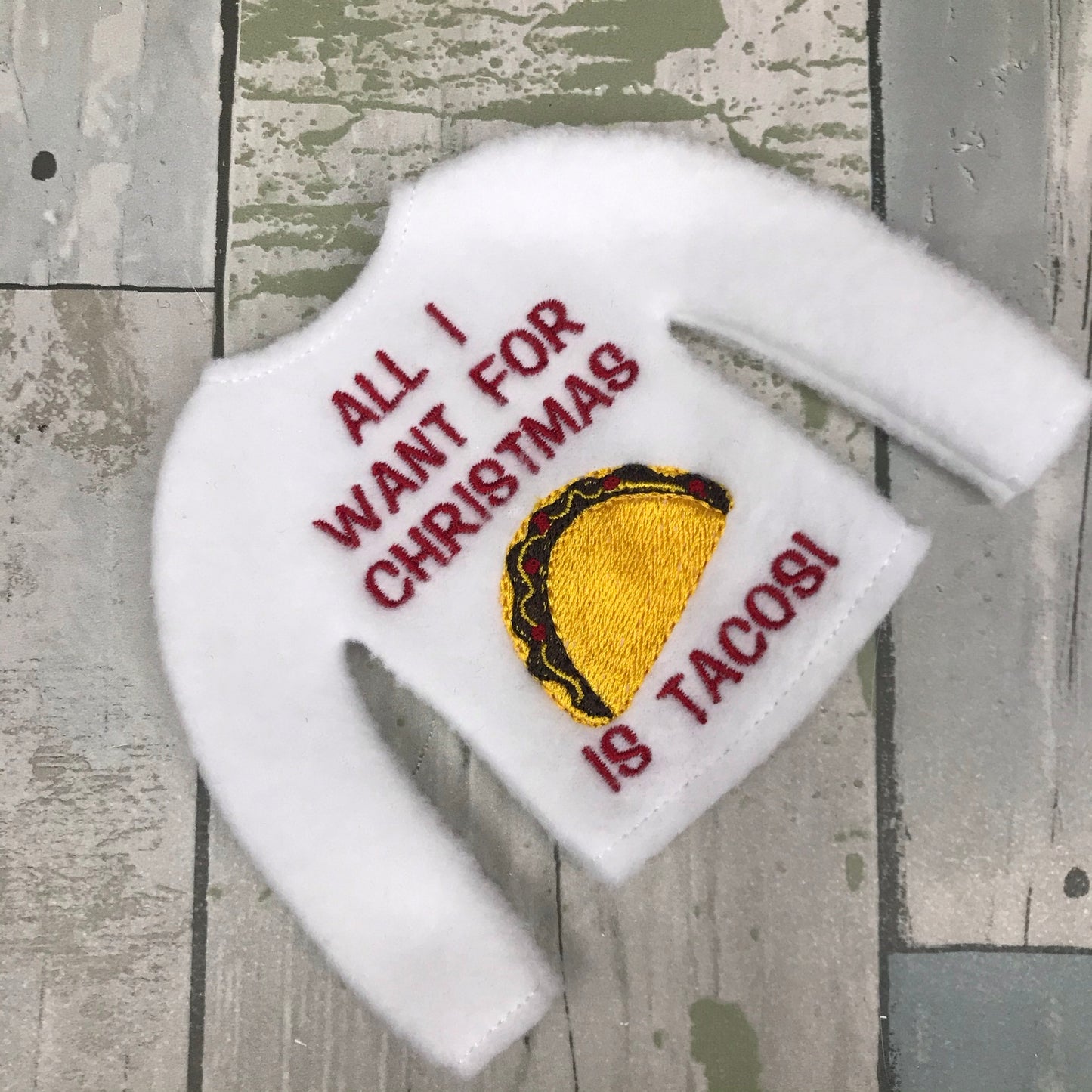 All I Want For Christmas is Tacos Elf Sweater