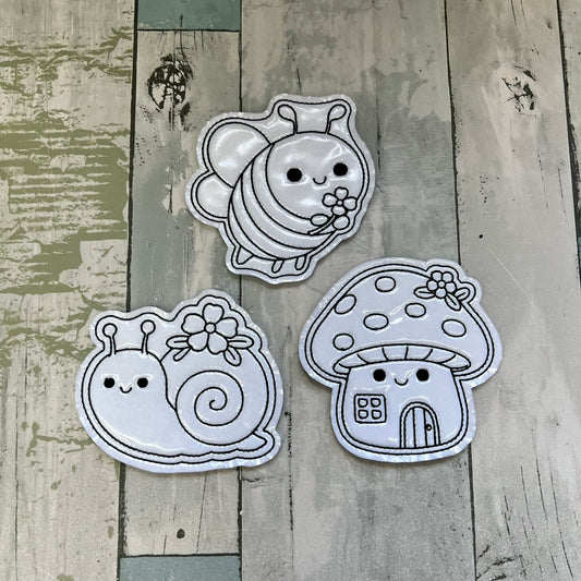Spring Colouring Dolls,