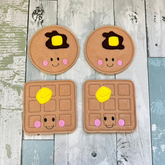 Pancakes and Waffles Felt Play Food