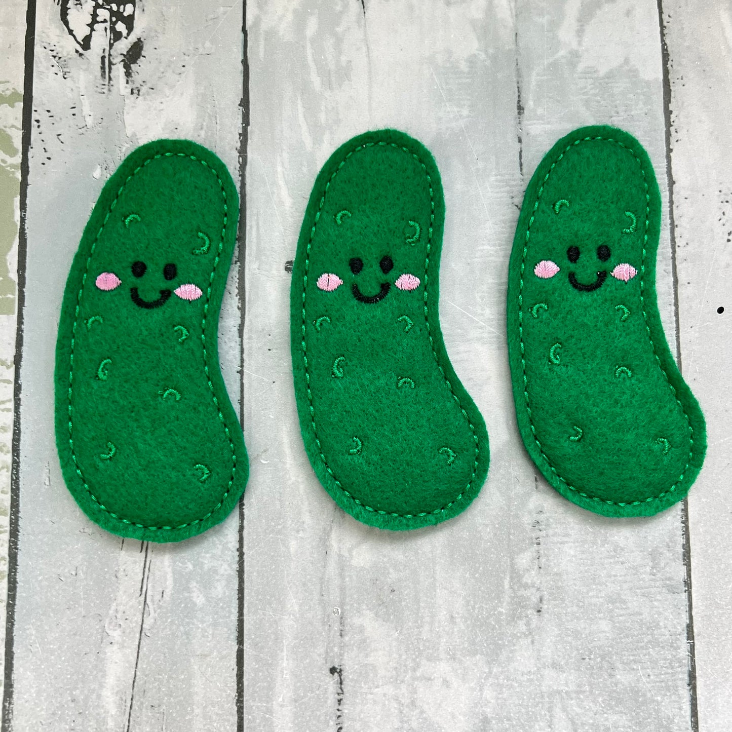 Cucumber Felt Play Food