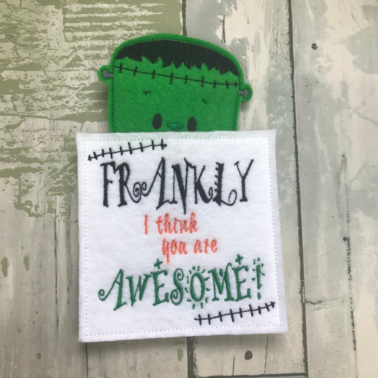 Frank Felt Finger Puppet with Pouch