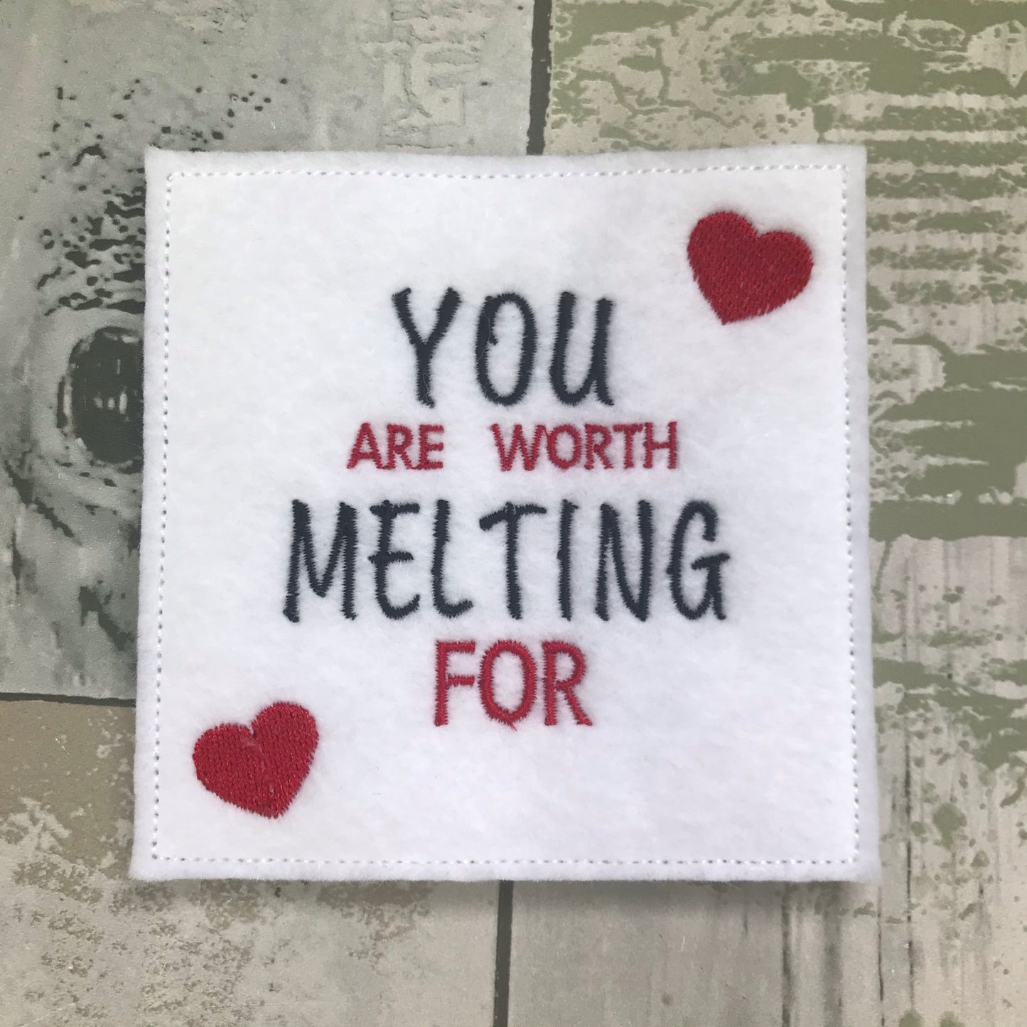 Snowman Felt Finger Puppet with Pouch