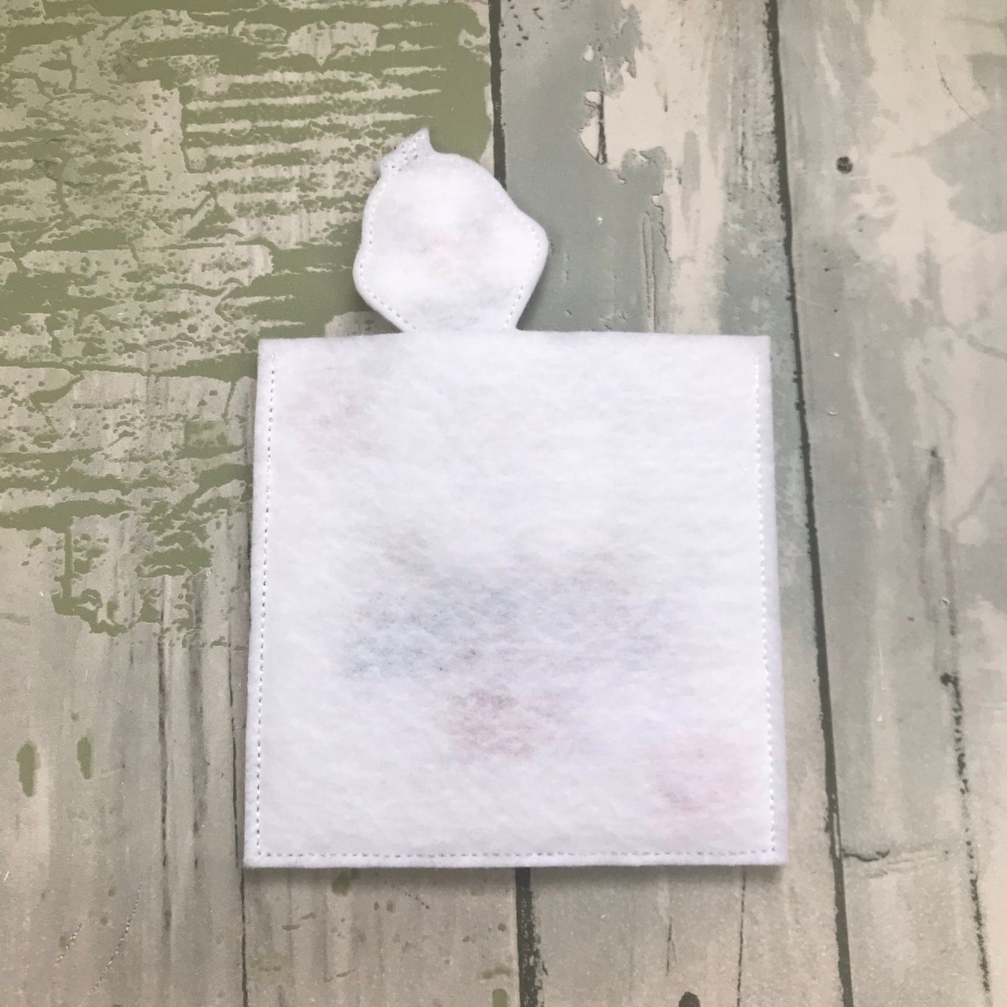 Snowman Felt Finger Puppet with Pouch