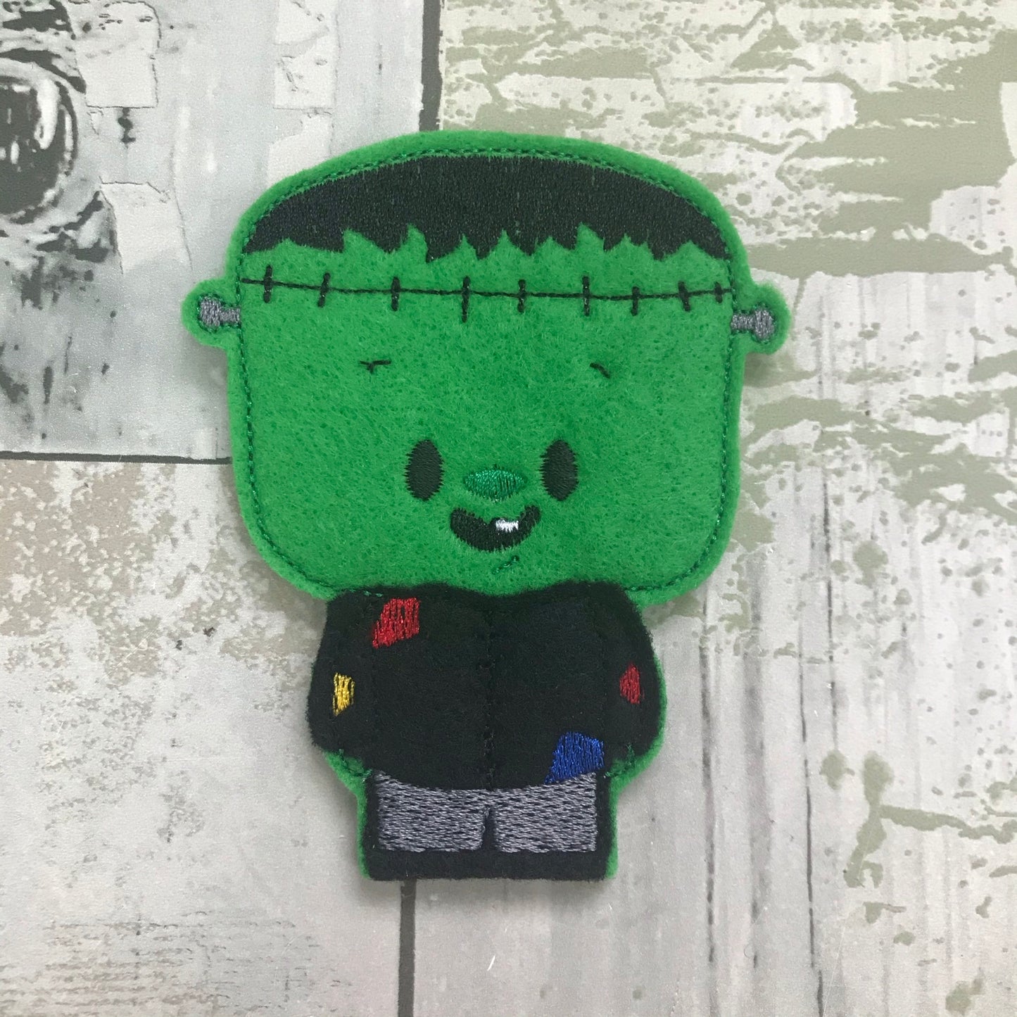 Frank Felt Finger Puppet with Pouch