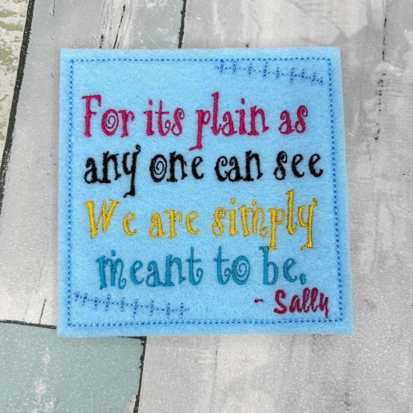 Meant To Be Felt Finger Puppet with Pouch