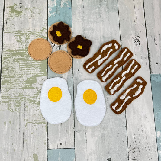 Breakfast Set #1 Felt Play Food