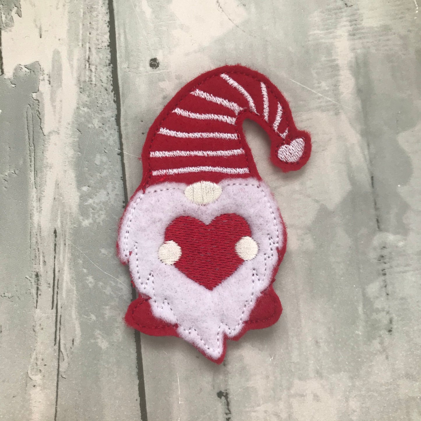 Will You Be My Gnomie Felt Finger Puppet with Pouch