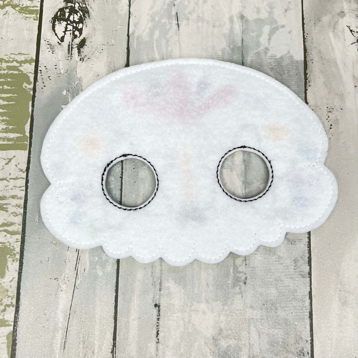 Star Eyes Sugar Skull Felt Play Mask