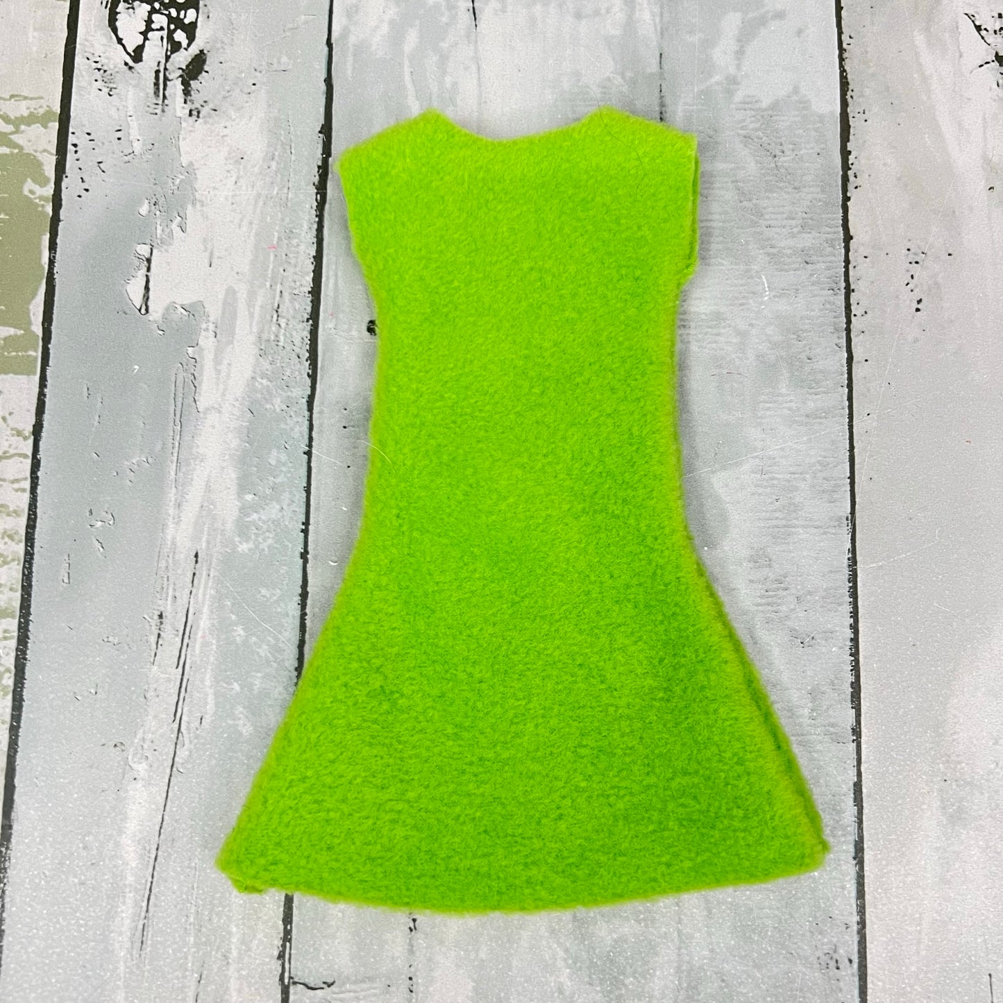 Lime‑Green Goofy Ghost Elf Dress