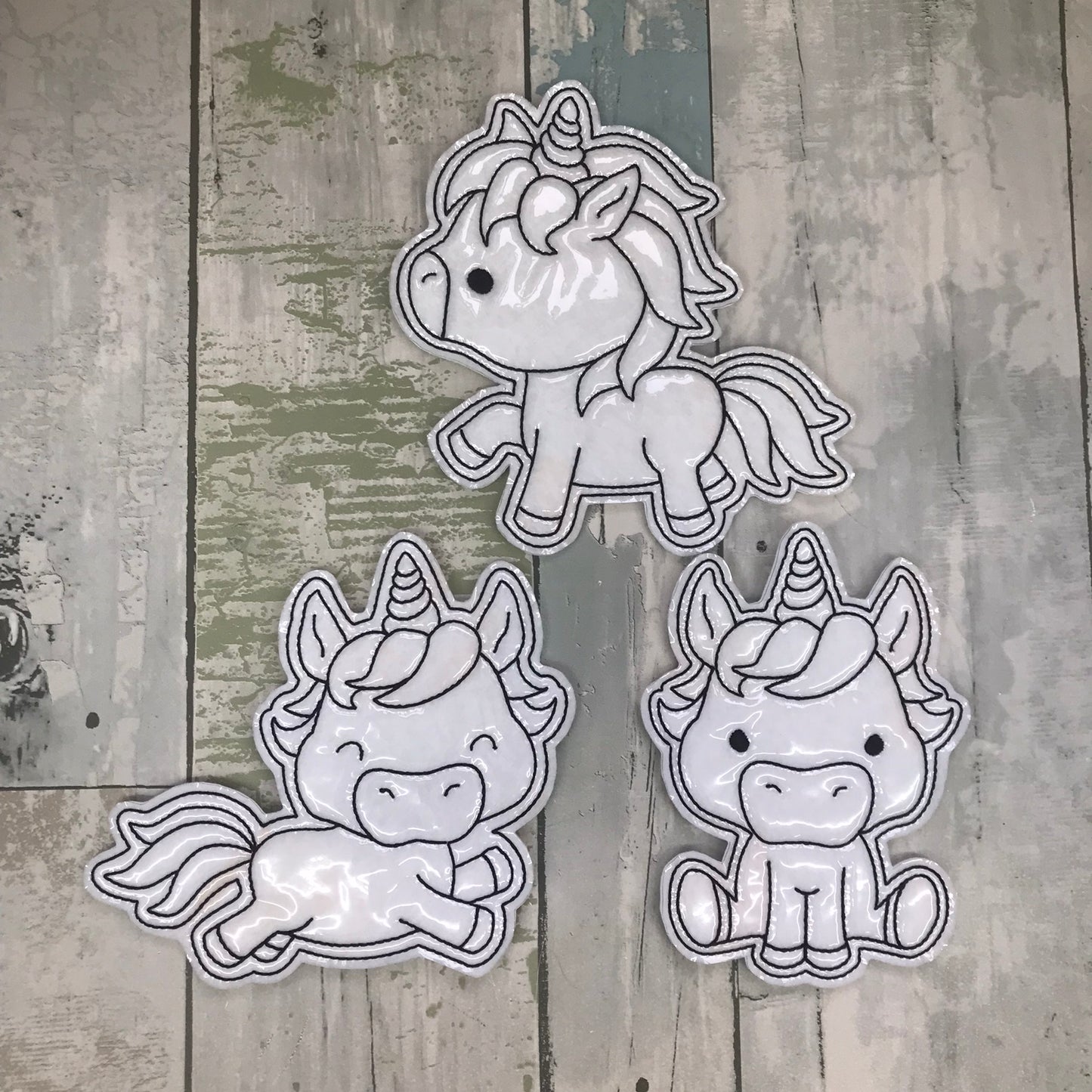 Unicorn Set 2 Colouring Dolls