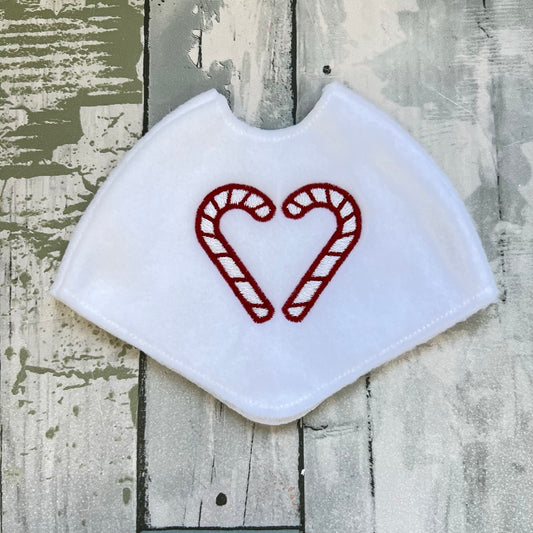 Candy Cane Heart Elf Poncho