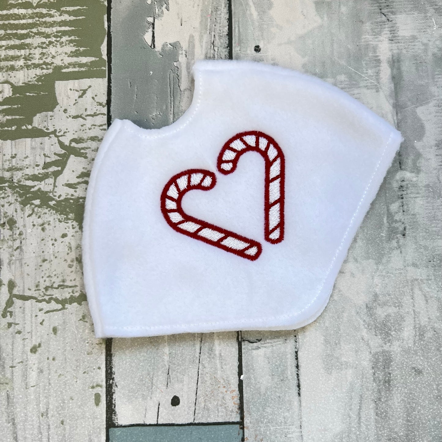 Candy Cane Heart Elf Poncho