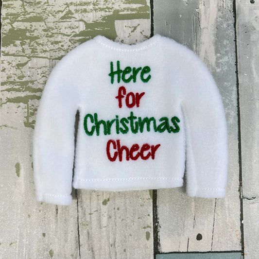 Here For Christmas Cheer Elf Sweater