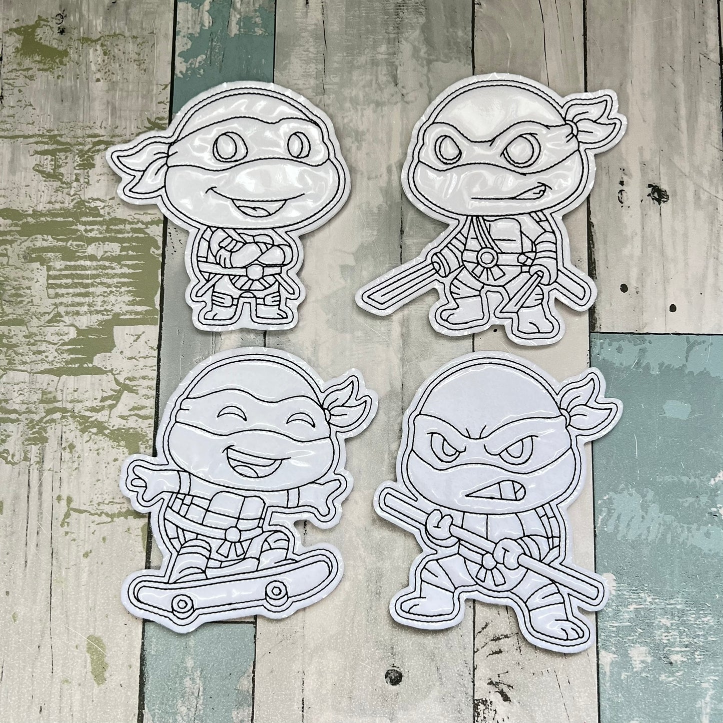 Sewer Dwelling Heroes Colouring Dolls