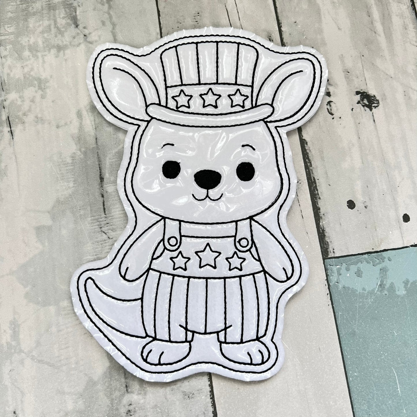 Patriotic Animals Colouring Dolls