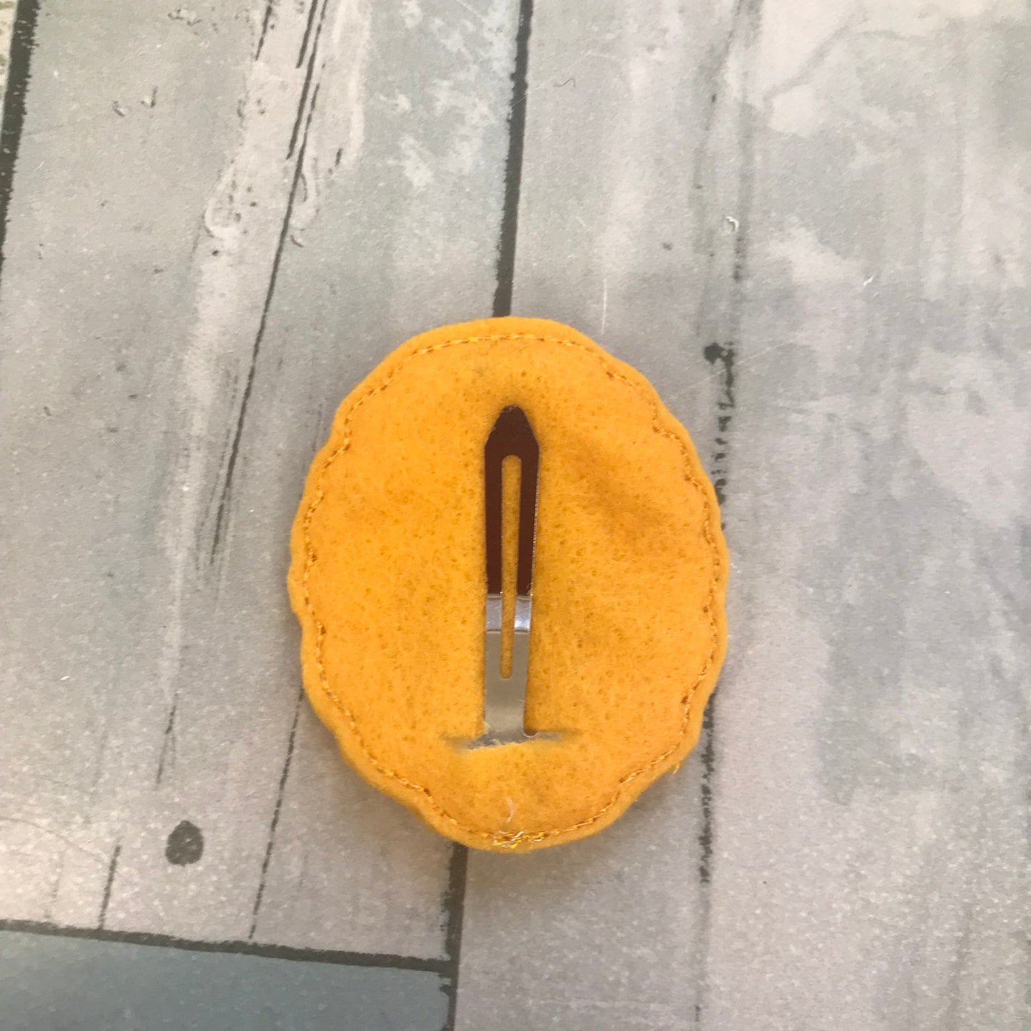 Bee Hive Felt Snap Hair Clip