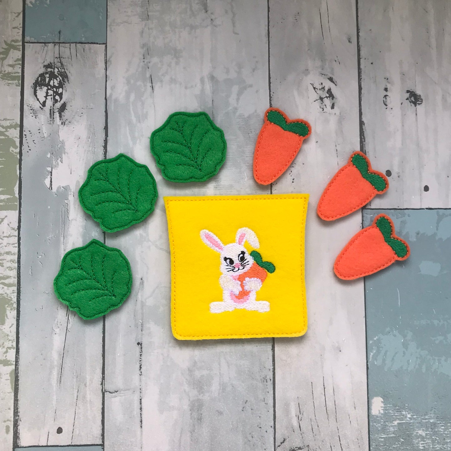 Carrots and Lettuce (for a Bunny) Felt Play Food