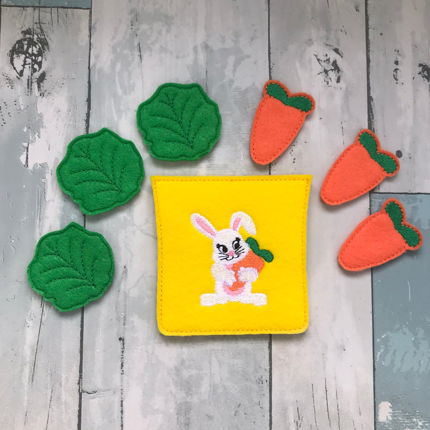 Carrots and Lettuce (for a Bunny) Felt Play Food