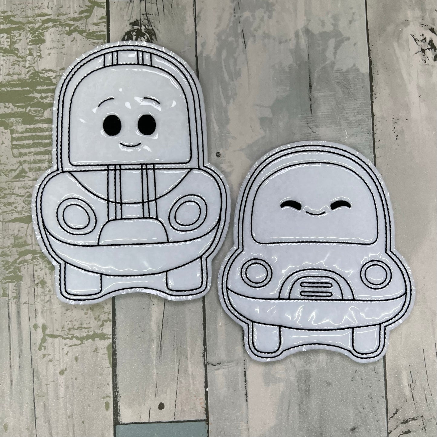 Friendly Little Cars Colouring Dolls