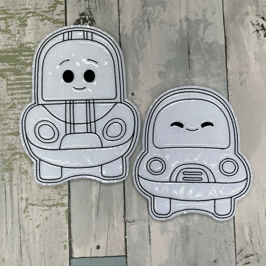 Friendly Little Cars Colouring Dolls