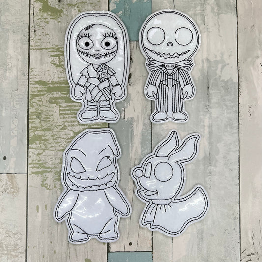 Spooky Holiday Friends Colouring Dolls