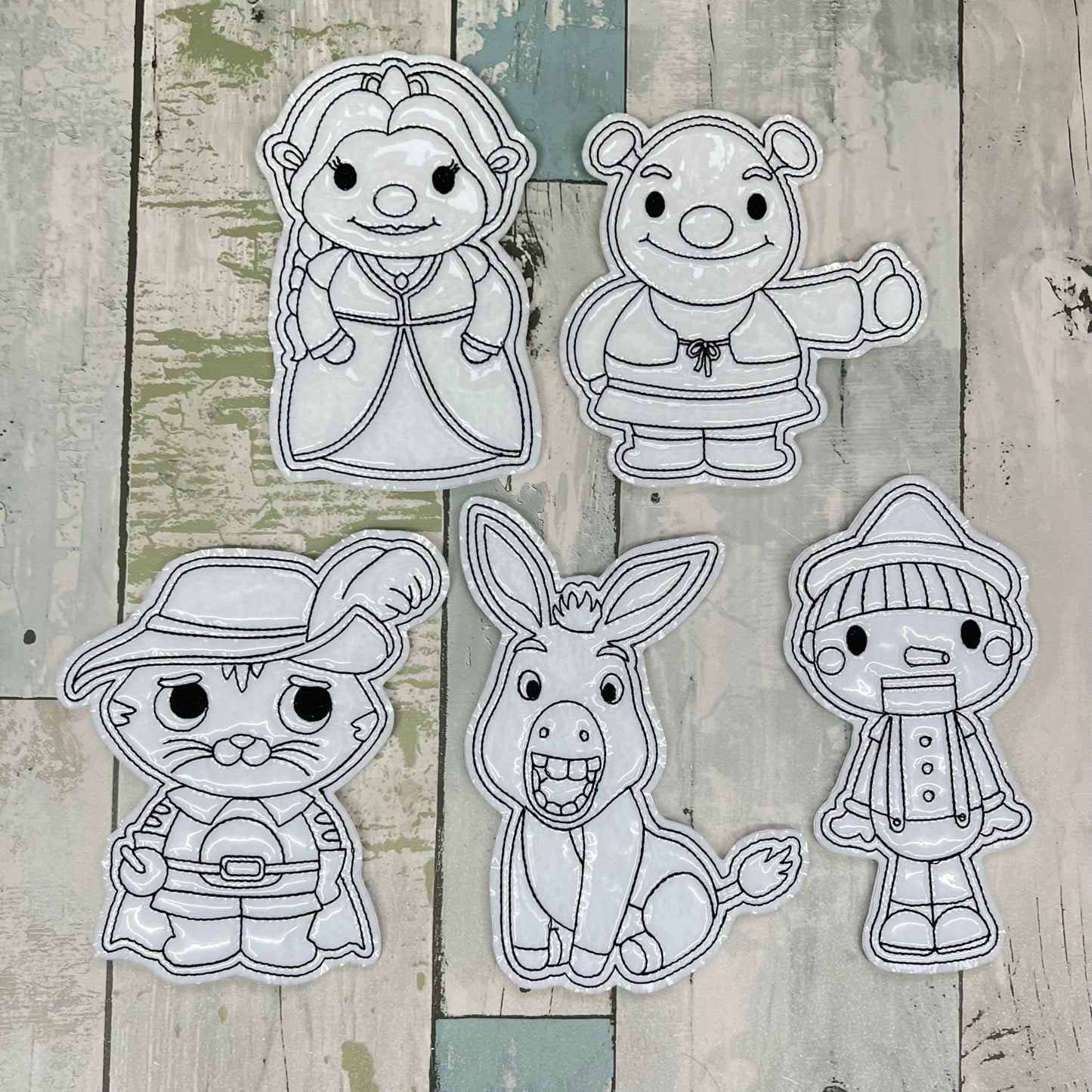 Ogre & Friends Colouring Dolls