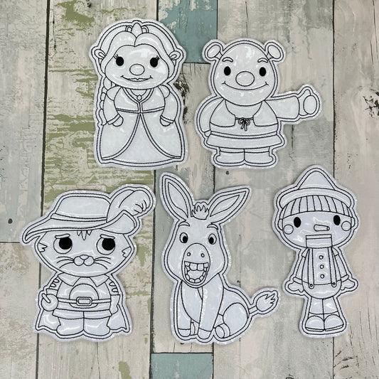 Ogre & Friends Colouring Dolls