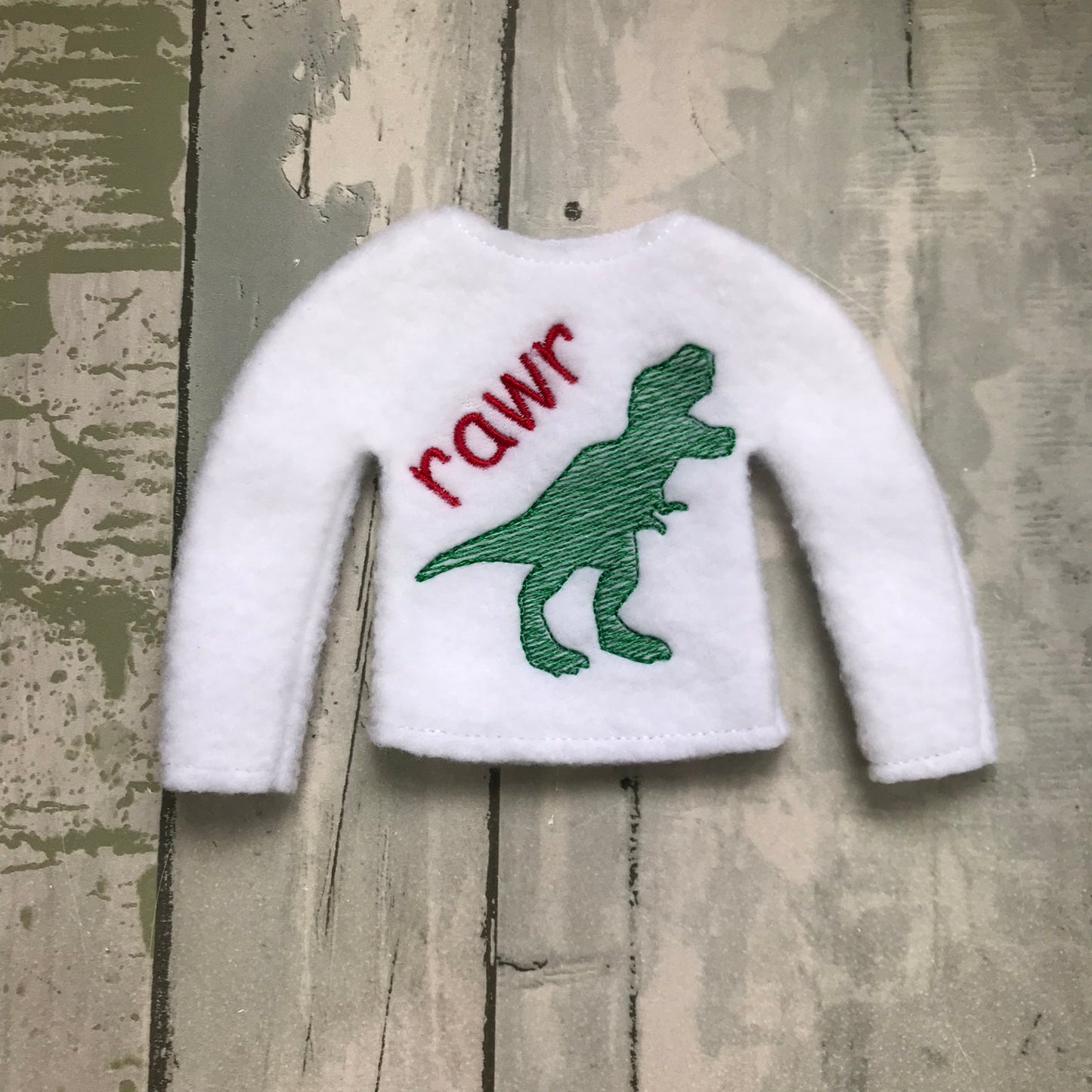 Dinosaur Rawr  Elf Sweater