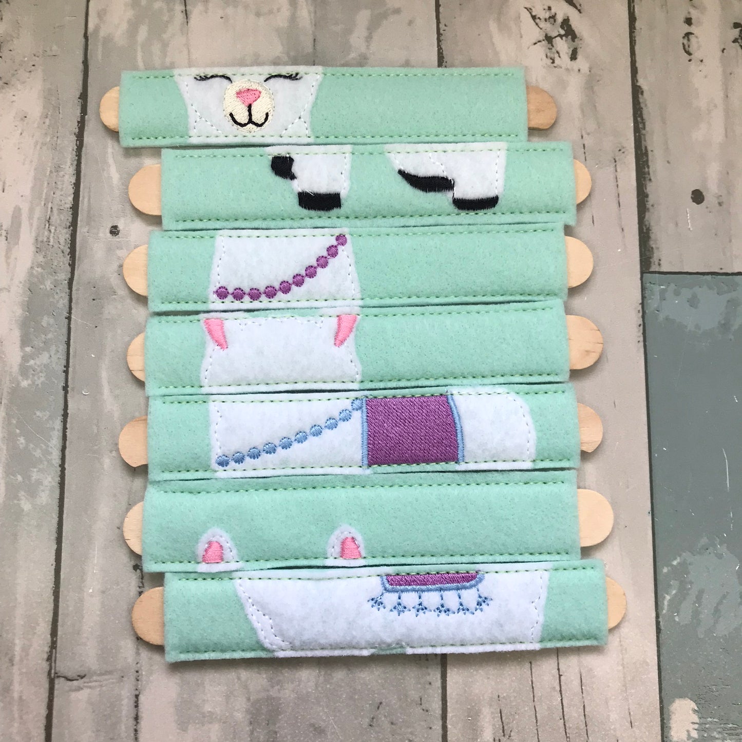 Alpaca Stick Felt Puzzle