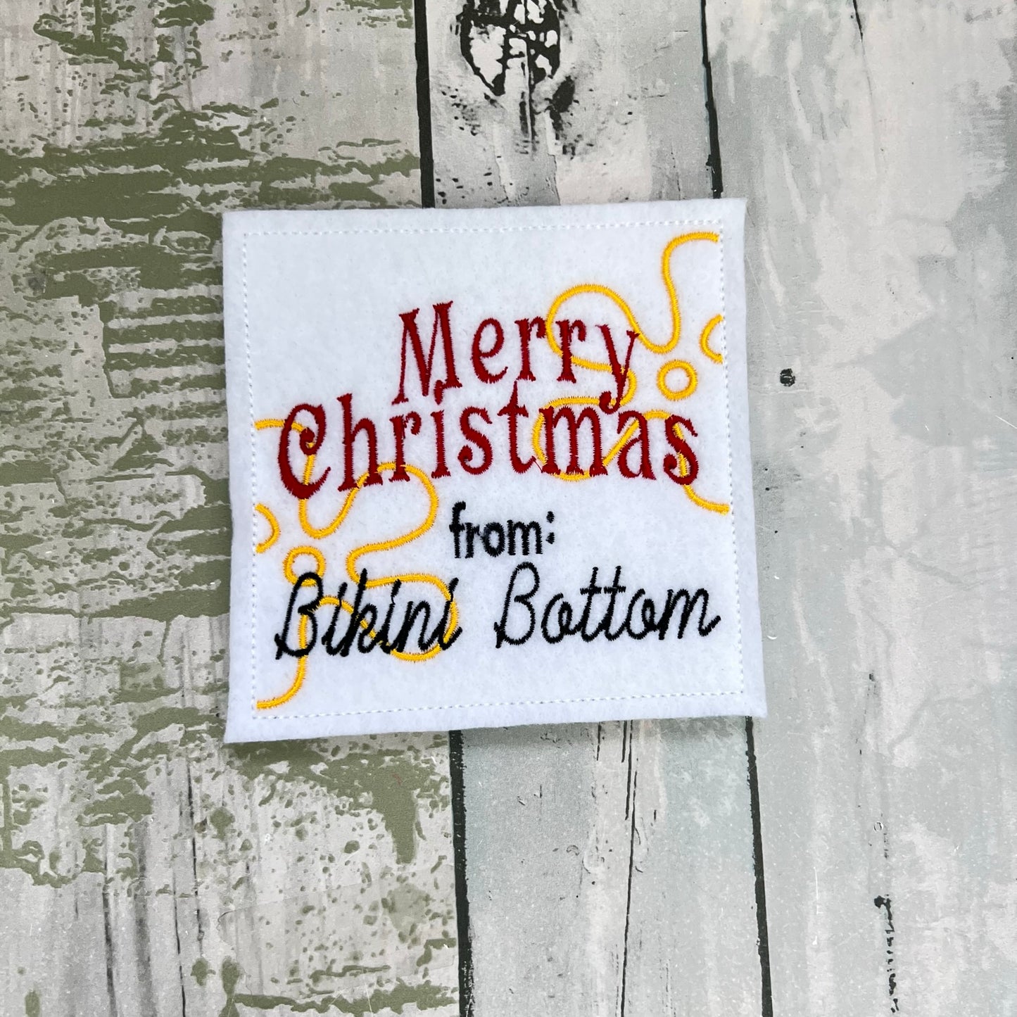 Dish Cleaner Felt Finger Puppet with Pouch