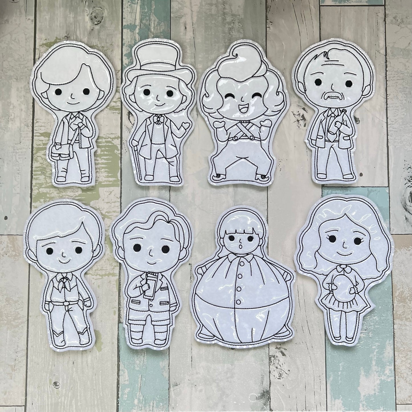 Chocolate Maker Colouring Dolls