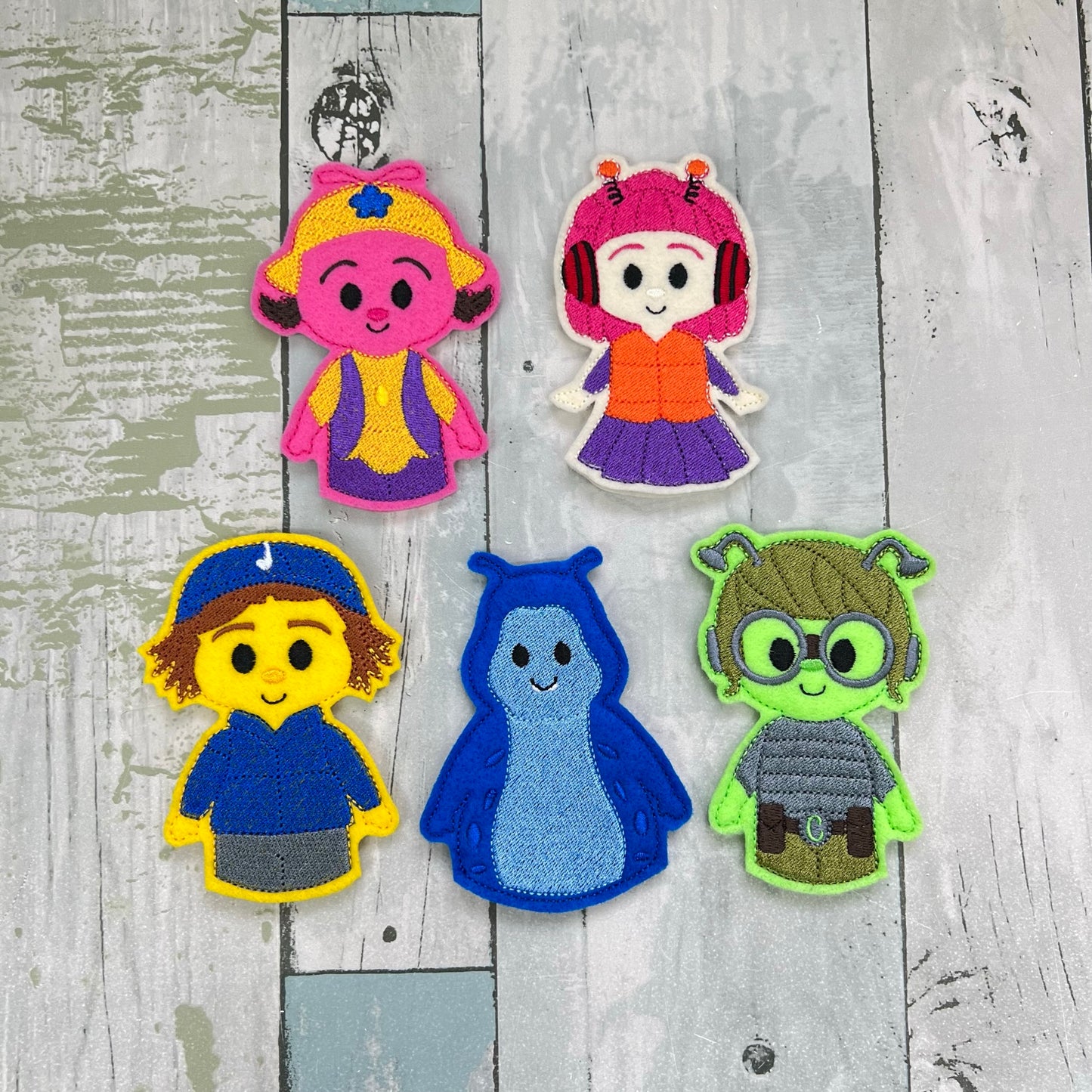 Musical Friends Halloween Felt Finger Puppets
