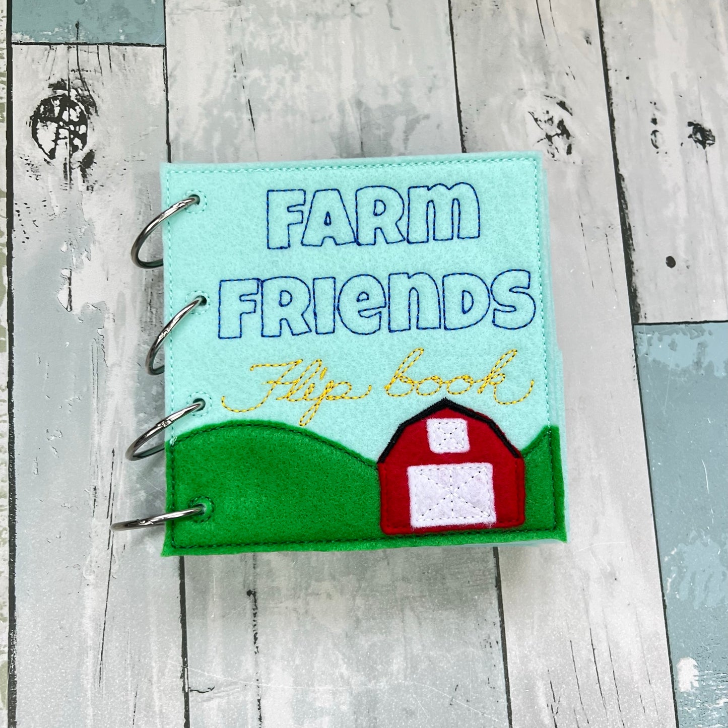 Farm Friends Flip Book • Felt Quiet Time Book