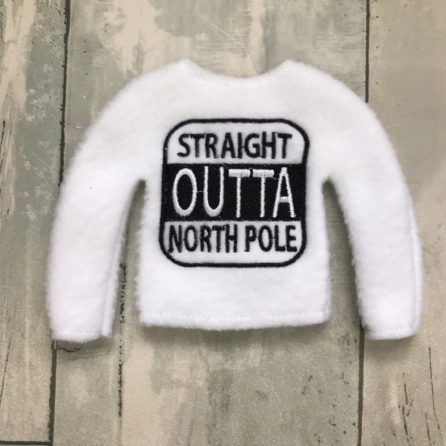 Straight Outta North Pole Elf Sweater