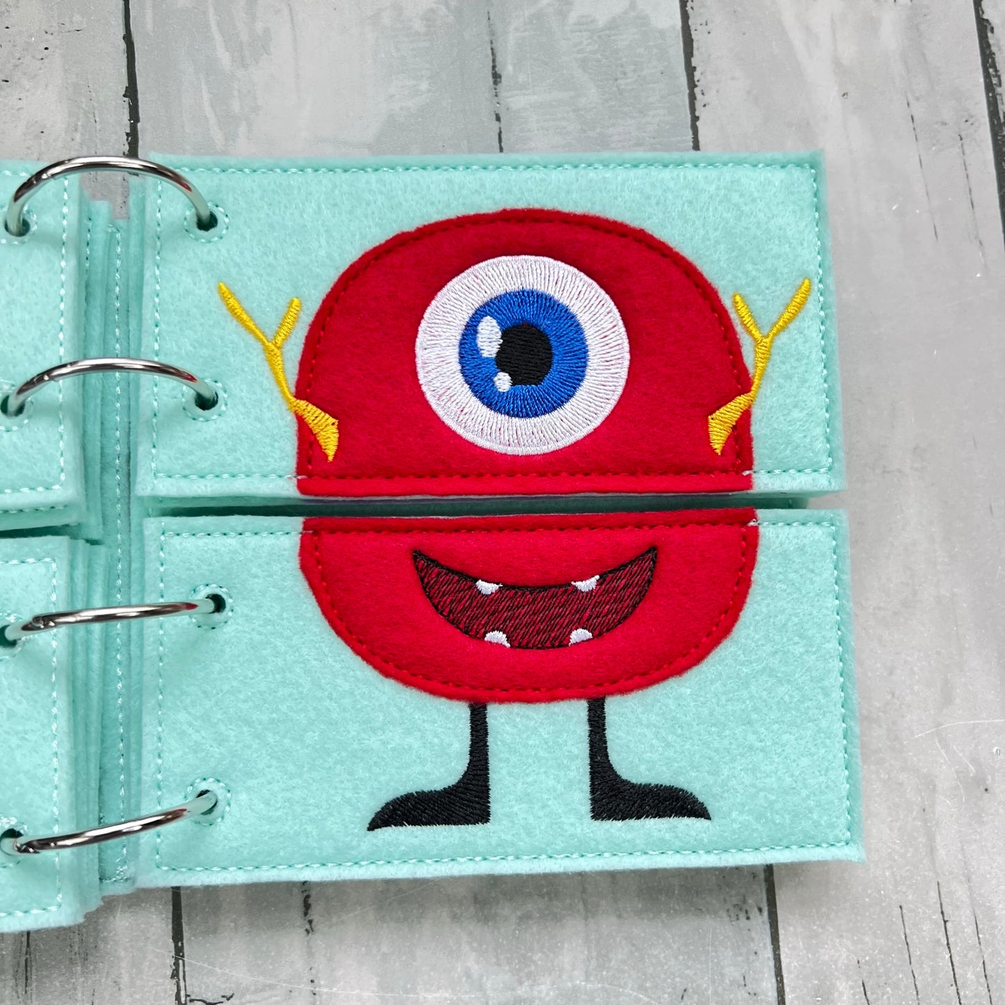 Monster Flip Book • Felt Quiet Time Book