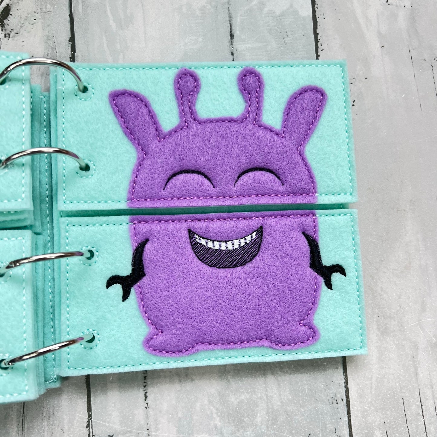 Monster Flip Book • Felt Quiet Time Book