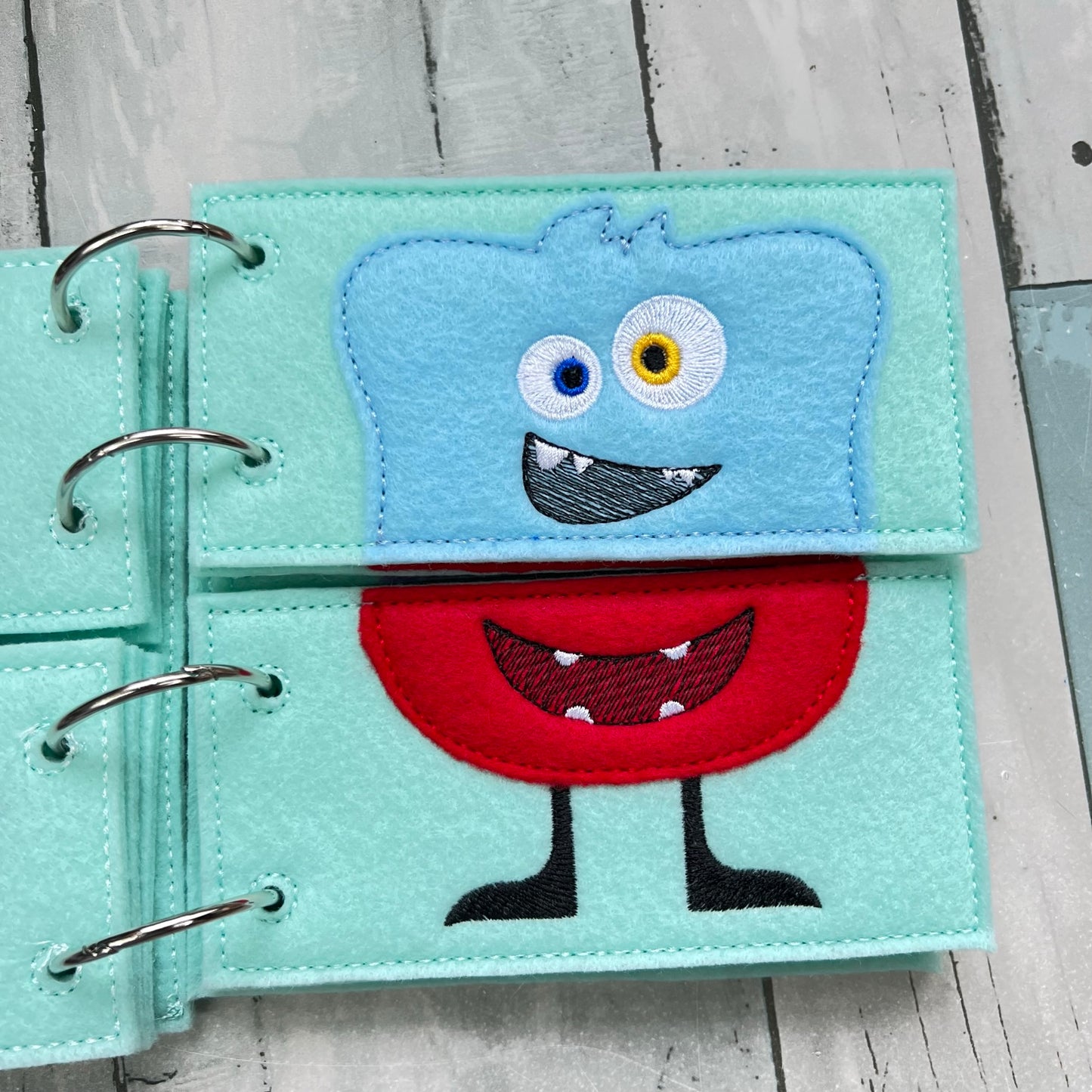 Monster Flip Book • Felt Quiet Time Book