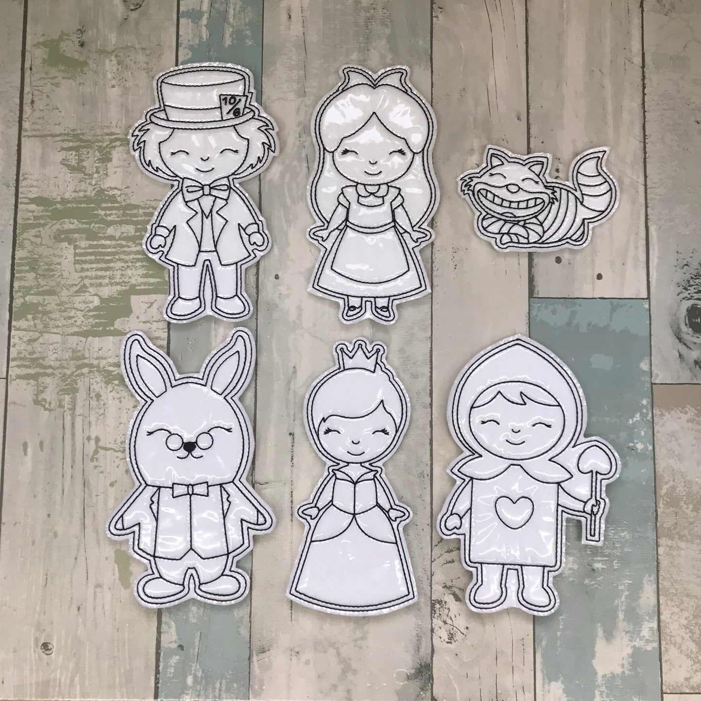 Potion Drinking Girl & Friends Colouring Dolls