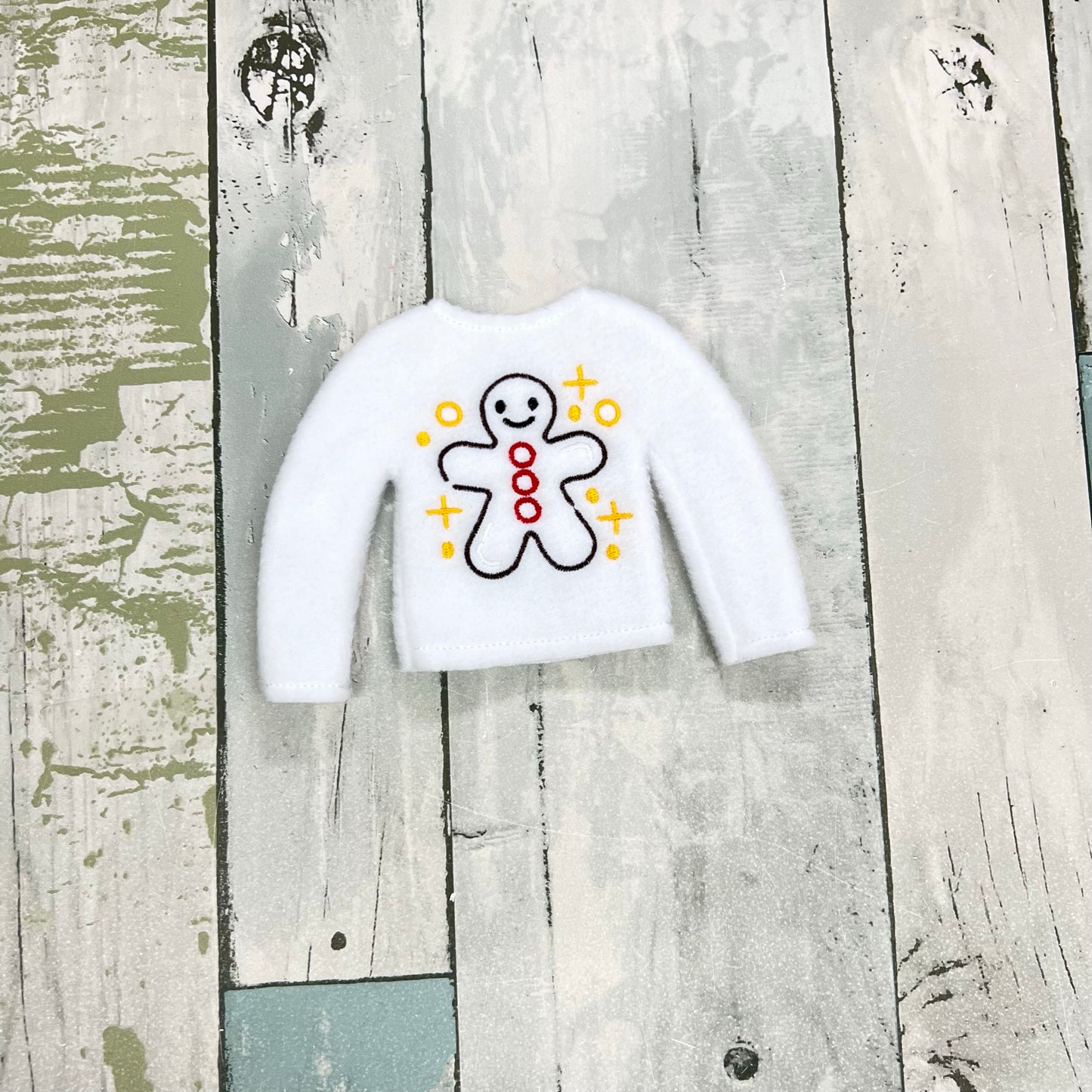Doodle Gingerbread Elf Sweater